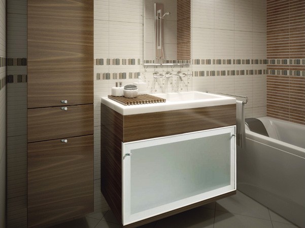 Magasfényű szilva fóliás fürdőszoba szekrény